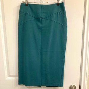 Teal Midi Skirt 7th Avenue Suiting Collection by New York & Company Size 0